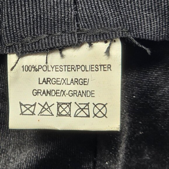 Stacy Adams Black Fedora Hat L/XL Polyester - Picture 6 of 12